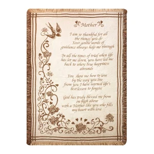 Mother..So Thankful Tapestry Throw