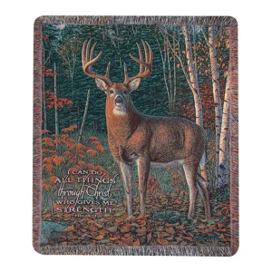Autumn Sentinel Tapestry Throw