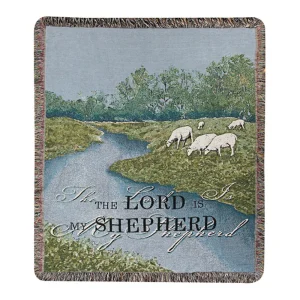 The Lord Is My Shepherd Tapestry Throw