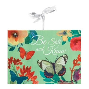 Be Still Butterfly Ceramic Plaque
