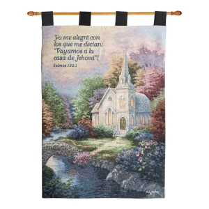 Church In Country Tapestry Wall Hanging - Spanish