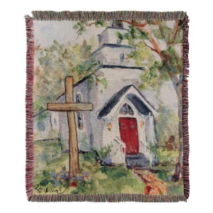 Historic Church Tapestry Throw