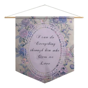 Religious Toile I Can Do Everything Through Him Pennant