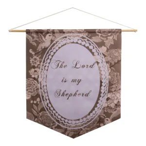 Religious Toile The Lord Is My Shepherd Pennant