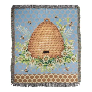 Garden Buzz Tapestry Throw